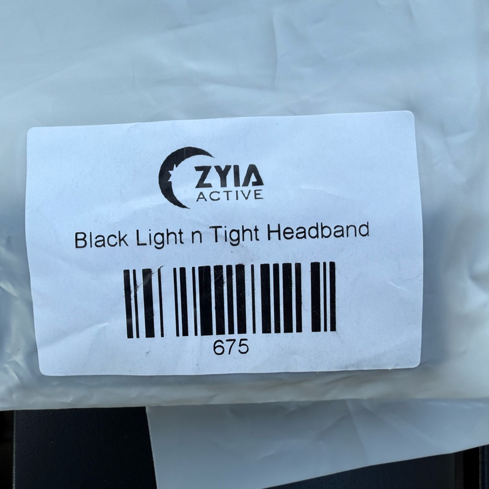 ZYIA Light n Tight Black Headband NEW - Picture 4 of 5